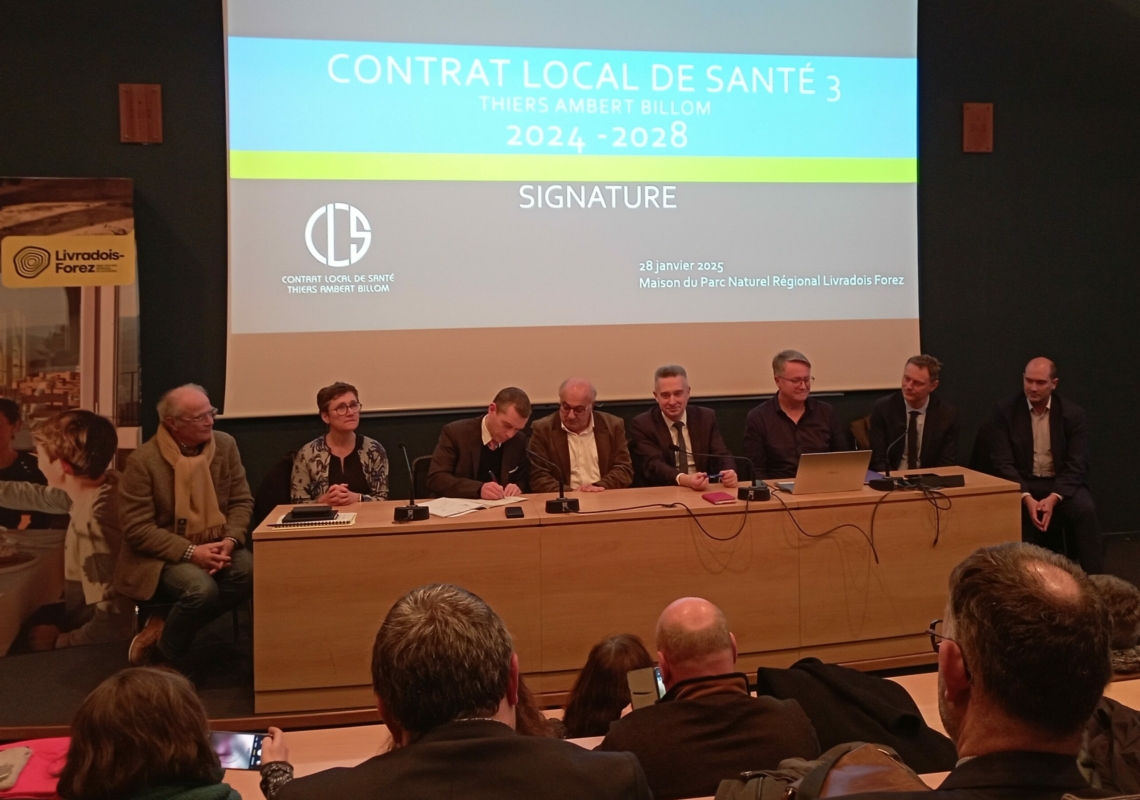 Poursuite du Contrat Local de Santé Thiers Ambert Billom 2024 / 2028